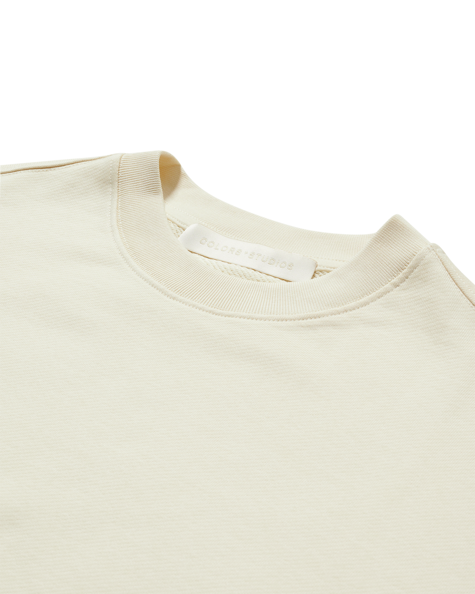 BASELINE CREWNECK - PEARL CANVAS